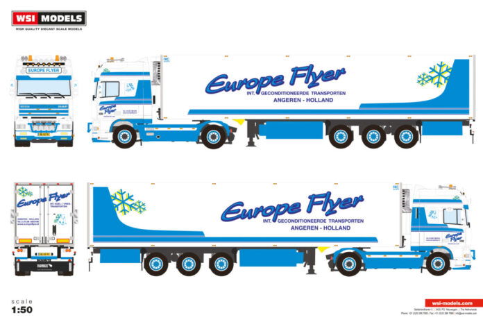 EUROPE FLYER; DAF 95XF SUPER SPACE CAB 4X2 REEFER TRAILER - 3 AXLE - Afbeelding 3