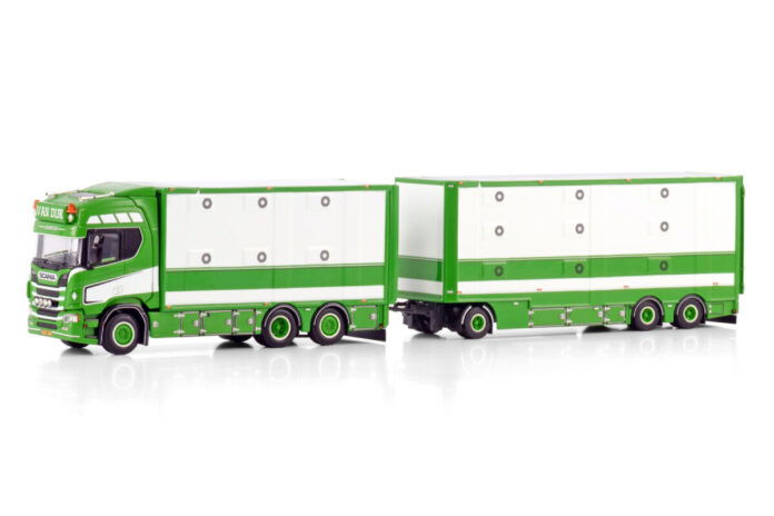 VAN DIJK LIVESTOCK; SCANIA R HIGHLINE CR20H 6X2 TAG AXLE RESIN COMBI - 6 AXLE - Afbeelding 2