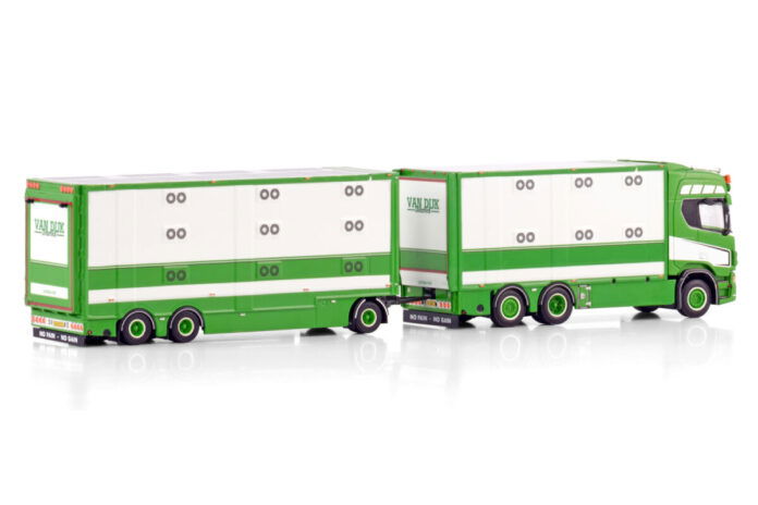 VAN DIJK LIVESTOCK; SCANIA R HIGHLINE CR20H 6X2 TAG AXLE RESIN COMBI - 6 AXLE - Afbeelding 3