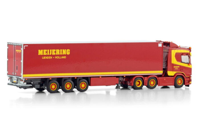 MEIJERING TRANSPORT; SCANIA R NORMAL CR20N 6X2 TWIN STEER REEFER TRAILER - 3 AXLE - Afbeelding 2