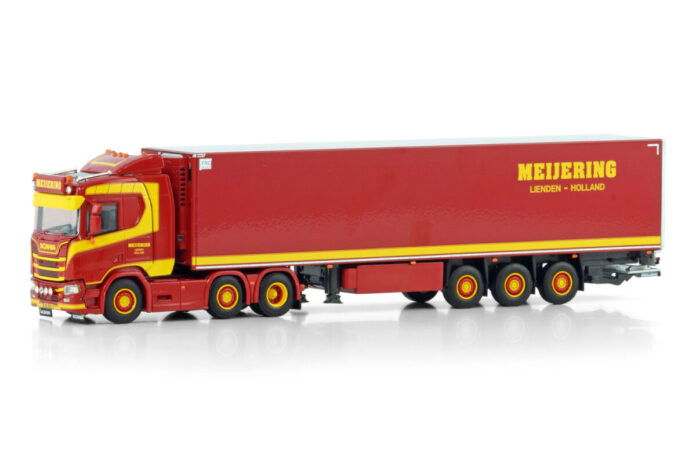 MEIJERING TRANSPORT; SCANIA R NORMAL CR20N 6X2 TWIN STEER REEFER TRAILER - 3 AXLE - Afbeelding 3