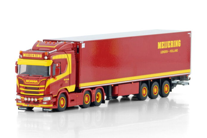 MEIJERING TRANSPORT; SCANIA R NORMAL CR20N 6X2 TWIN STEER REEFER TRAILER - 3 AXLE