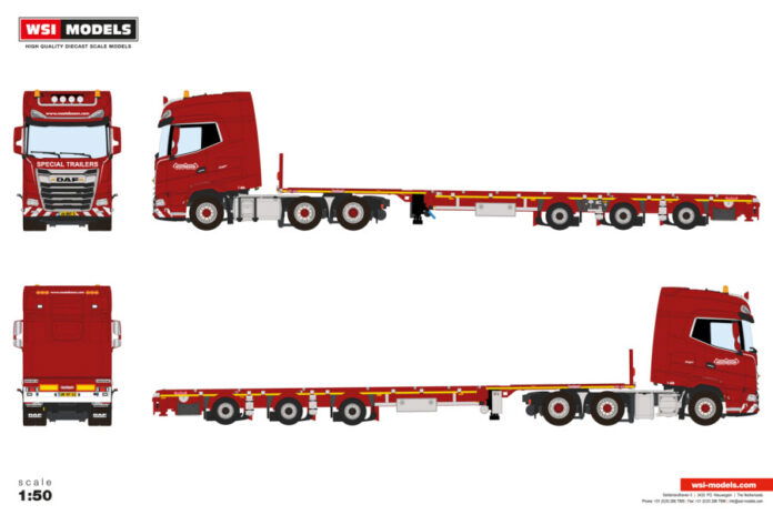 Nooteboom Red Line; DAF XG+ MY25 6X2 TAG | WSI Models