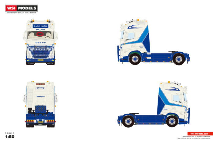 H. den Hartog; VOLVO FH5 GLOBETROTTER XL | WSI Models - Afbeelding 2