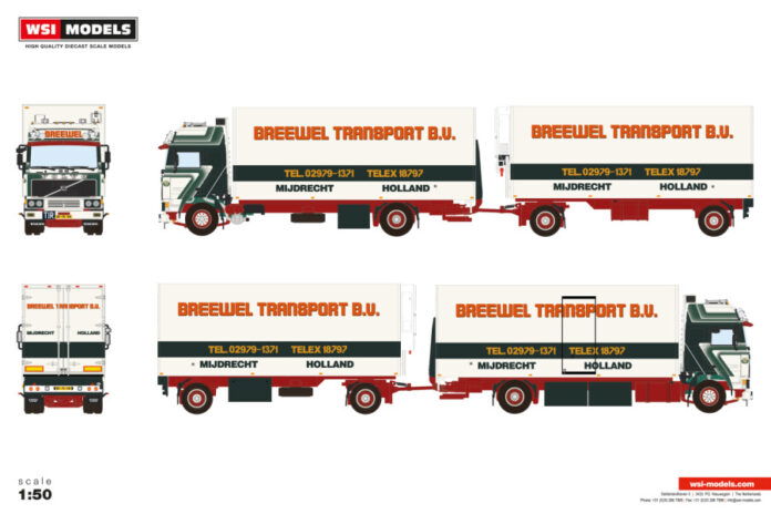 Breewel; VOLVO F12 GLOBETROTTER RIGED BO | WSI Models - Afbeelding 2