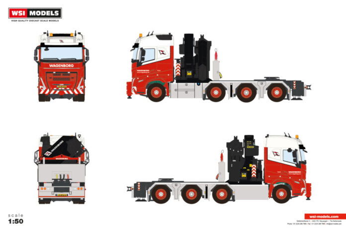 Wagenborg Nedlift; VOLVO FH5 GLOBETROTTE | WSI Models - Afbeelding 2