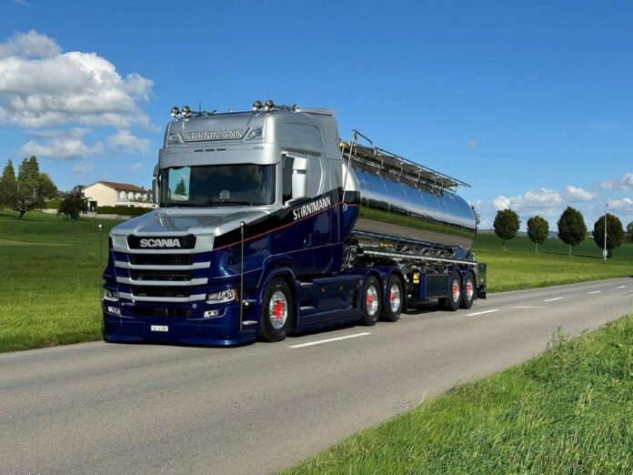 SCANIA  VLASTUIN TORPEDO  6X2 BOOGIE  STIRNIMANN TRANSPORT AG - Afbeelding 3