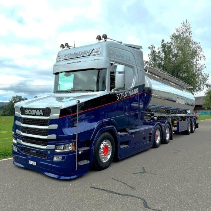 SCANIA  VLASTUIN TORPEDO  6X2 BOOGIE  STIRNIMANN TRANSPORT AG