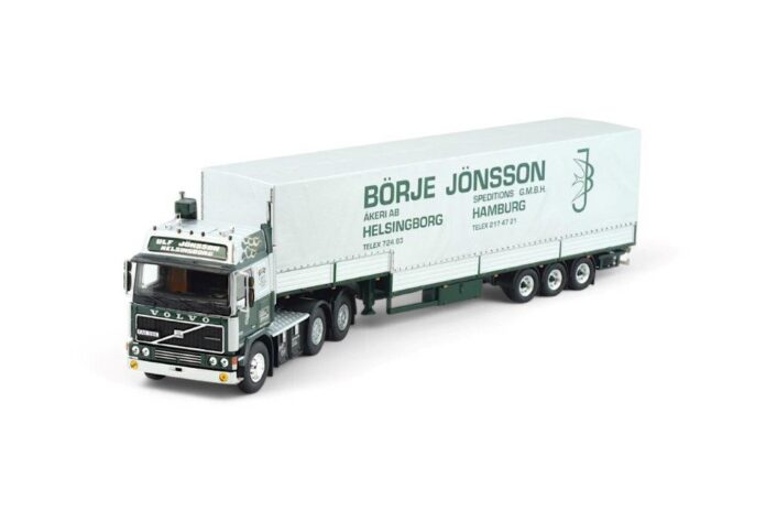 VOLVO F 12 GLOBETROTTER MET 3 ASSIGE ZWANENHALS  HUIFOPLEGGER BORJE JONSSON