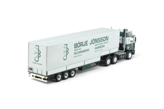 VOLVO F 12 GLOBETROTTER MET 3 ASSIGE ZWANENHALS  HUIFOPLEGGER BORJE JONSSON - Afbeelding 3