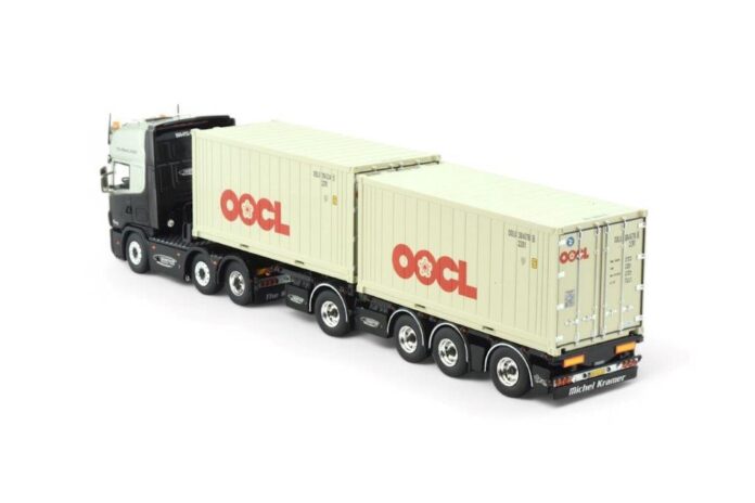 SCANIA 4 SERIES TOPLINE 6X2 MET 2X 20 FT REEFER CONTAINER MICHEL KRAMER - Afbeelding 2