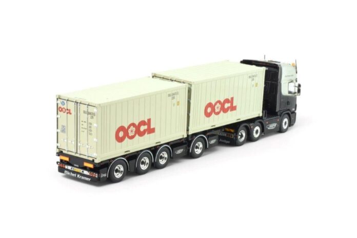 SCANIA 4 SERIES TOPLINE 6X2 MET 2X 20 FT REEFER CONTAINER MICHEL KRAMER - Afbeelding 5