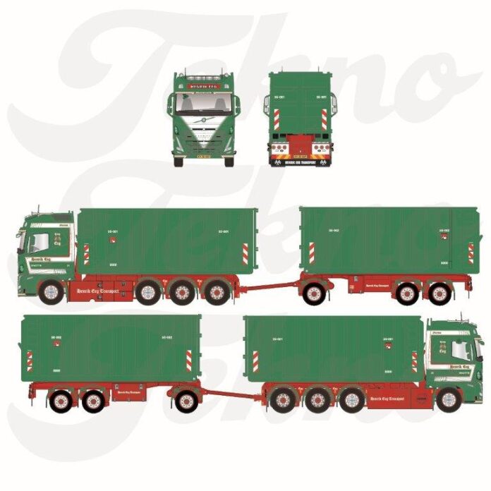 VOLVO FH05 GLOBETROTTER HAAKARM  MET AANHANGER  HENDRIK EEG - Afbeelding 7