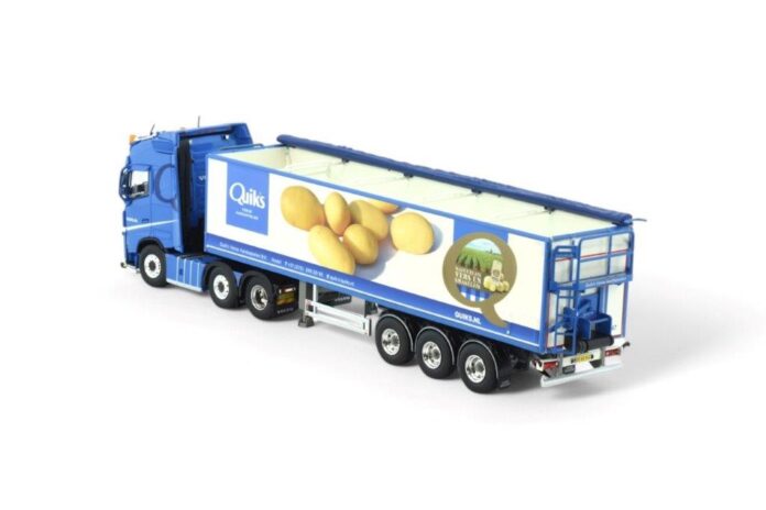 VOLVO FH 04 6X2 MET 3 ASSSIGE VAN DER PEET AARDAPPELENTRAILER  QUICK,S QUALITY POTATOES - Afbeelding 4