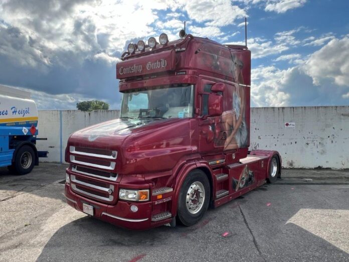 SCANIA  TORPEDO TOPLINE VERPAKT IN EEN LUXE STOLP  CONTSHIP