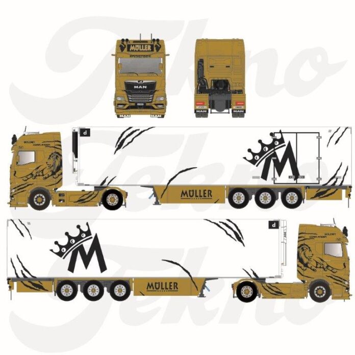 MAN TGX GX 4X2 MET 3 ASSIGE  KOELOPLEGGER  MULLER GOLDEN COMMANDER - Afbeelding 3