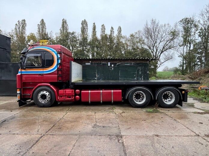 SCANIA  143 TOPLINE MET NCH SYSTEEM EN FLATBED  PATRICK VAN DE MARK - Afbeelding 2