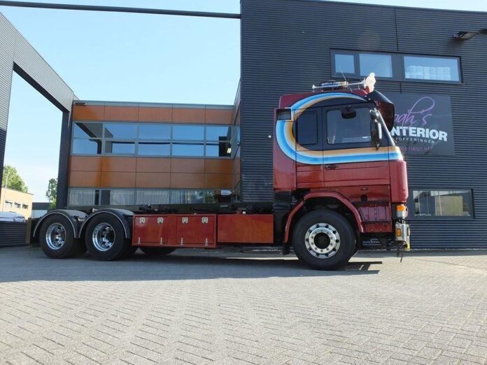 SCANIA  143 TOPLINE MET NCH SYSTEEM EN FLATBED  PATRICK VAN DE MARK - Afbeelding 3