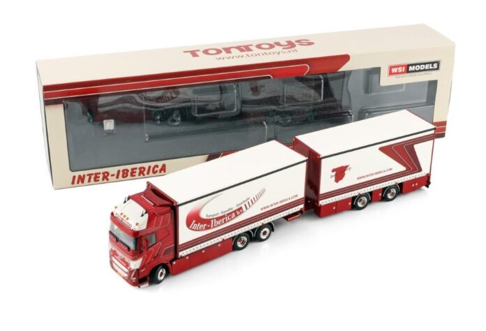 WSI VOLVO FH 5 GLOB. XL 6X2 TAG AXLE RIGED BOX COMBI INTER IBERICA EXCLUSIEF MODEL - Afbeelding 5