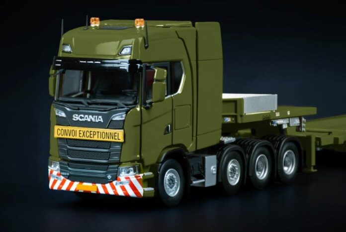 SCANIA S SERIE SEMI LOW LOADER 7 AXLE   GREEN SERIE