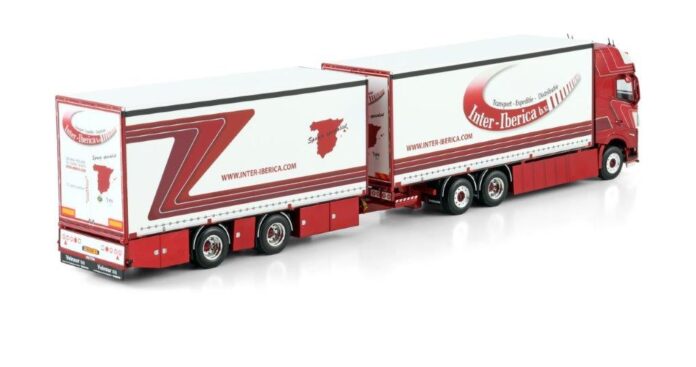 WSI VOLVO FH 5 GLOB. XL 6X2 TAG AXLE RIGED BOX COMBI INTER IBERICA EXCLUSIEF MODEL - Afbeelding 4