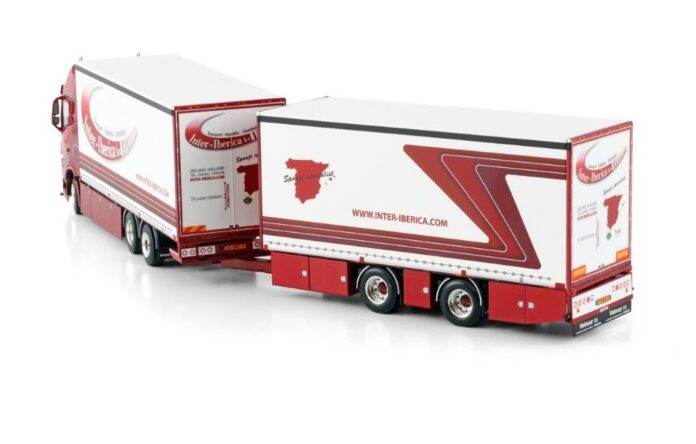 WSI VOLVO FH 5 GLOB. XL 6X2 TAG AXLE RIGED BOX COMBI INTER IBERICA EXCLUSIEF MODEL - Afbeelding 3