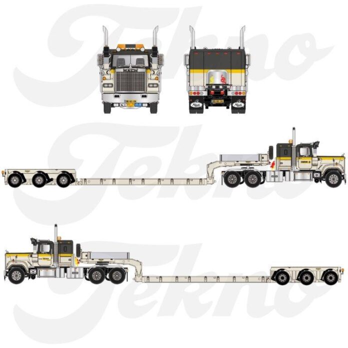   MACK RW SUPERLINER 6X4 MET 3 ASSIGE BROSHUIS DIEPLADER VAN DEN HERIK   - Afbeelding 7