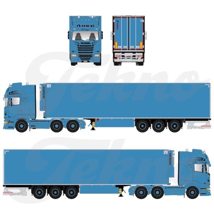 SCANIA  R SERIE STREAMLINE TOPLINE MET 3 ASSIGE KOELOPLEGGER VOWA-ERLINGER - Afbeelding 6