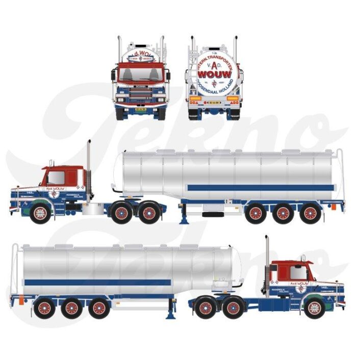 SCANIA T42 TORPEDO MET 3 ASSIGE  TANKOPLEGGER A.V.D. WOUW - Afbeelding 6
