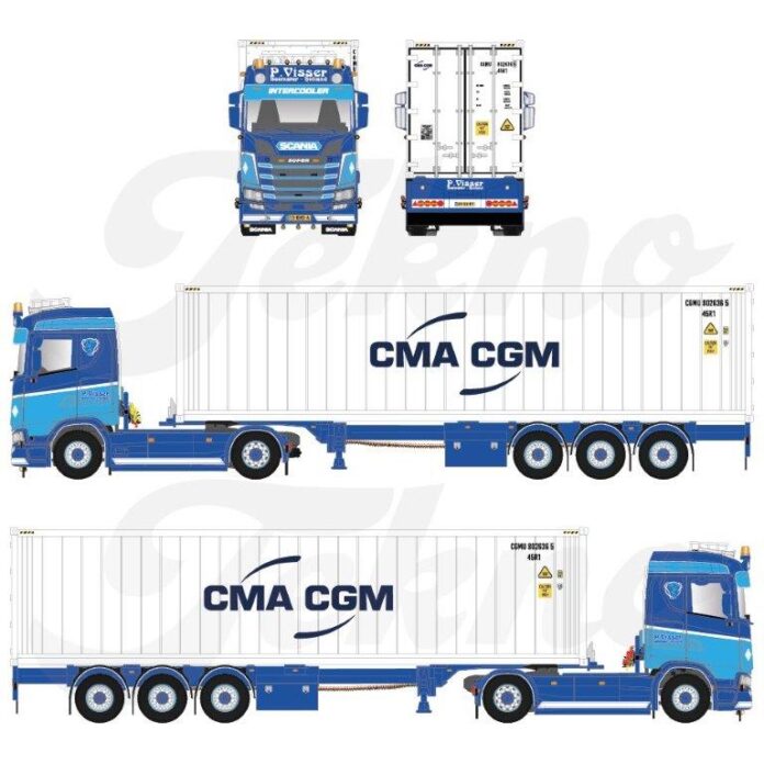 SCANIA NEXT GEN S 540 MET 40 FT REEFER CONTAINER P. VISSER - Afbeelding 4