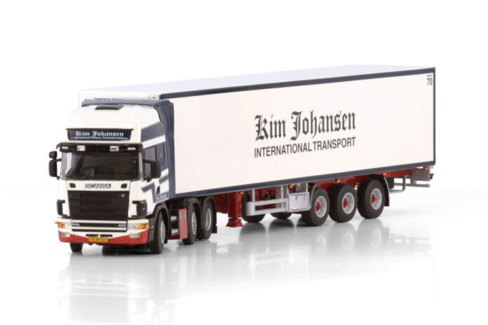KIM JOHANSEN; SCANIA 4 SERIES TOPLINE 6X2 TWIN STEER REEFER TRAILER - 3 AXLE