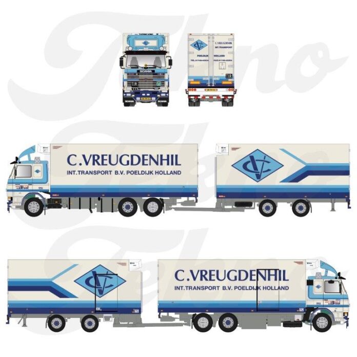 SCANIA  113 MOTORWAGEN MET 2 ASSIGE WIPKAR C. VREUGDENHIL - Afbeelding 3