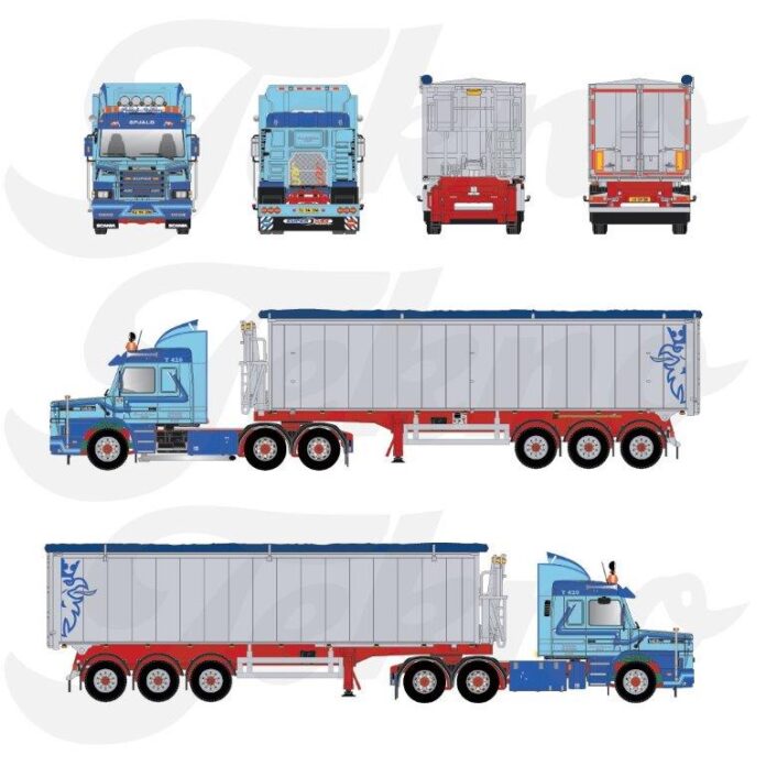 SCANIA 3 SERIE TORPEDO MET 3 ASSIGE STAS KIPPER  FRANK NIELSEN - Afbeelding 3