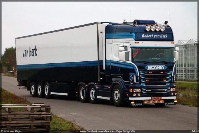 SCANIA R6 TOPLINE 6X2 VOOR LOOPAS KOEL OPLEGGER 3 ASSEN ROBERT VAN HERK  EXCLUSIEF TONTOYS OSS - Afbeelding 5