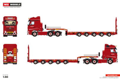NOOTEBOOM RED LINE; MERCEDES-BENZ ACTROS MP5 BIG SPACE 6X4 MANOOVR - 5 AXLE