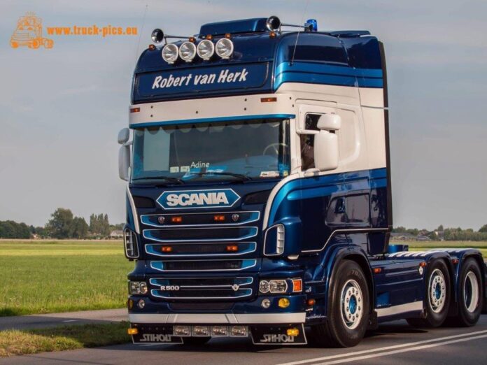 SCANIA R6 TOPLINE 6X2 VOOR LOOPAS KOEL OPLEGGER 3 ASSEN ROBERT VAN HERK  EXCLUSIEF TONTOYS OSS - Afbeelding 7