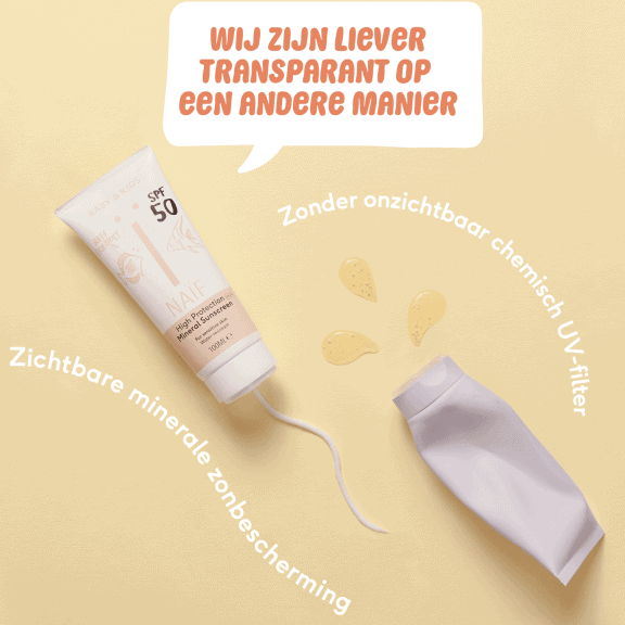 Naïf - Mineral Sunscreen Cream SPF50 100ML - Afbeelding 4