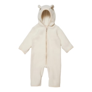 Huttelihut suit pakje onesie wol met oortjes off-white duurzame kinderkleding