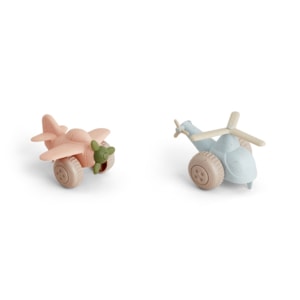 Viking Toys Vliegtuig en Helicopter Set kinderspeelgoed gerecycled suikerriet duurzaam