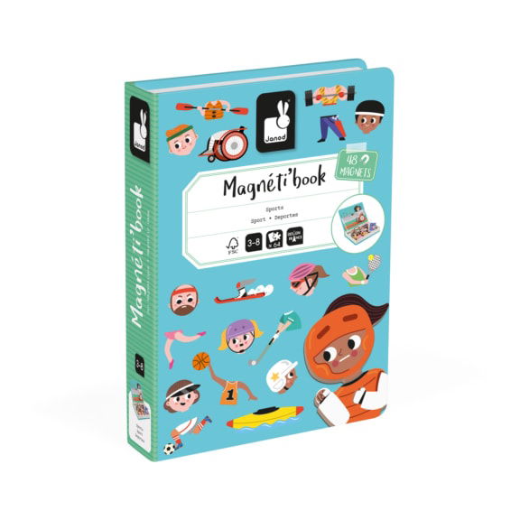 Janod - Magnetibook sporten kinderspeelgoed cadeau