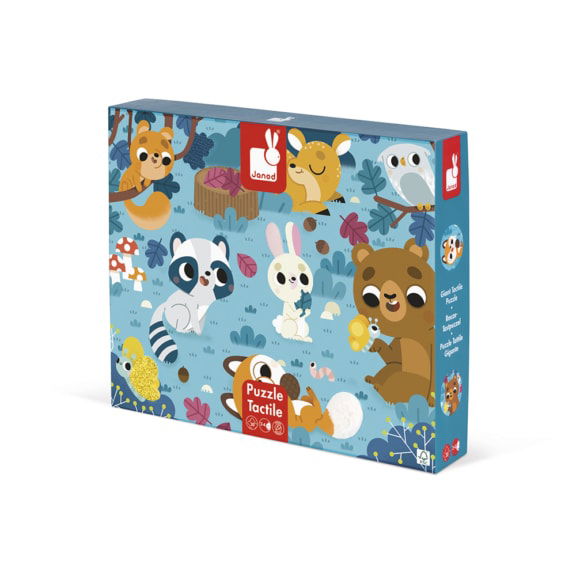 Janod - Voelpuzzel bosdieren kinderspeelgoed cadeau