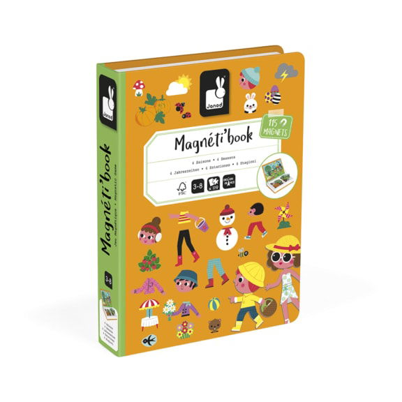 Janod - Magnetibook 4 seizoenen kinderspeelgoed cadeau