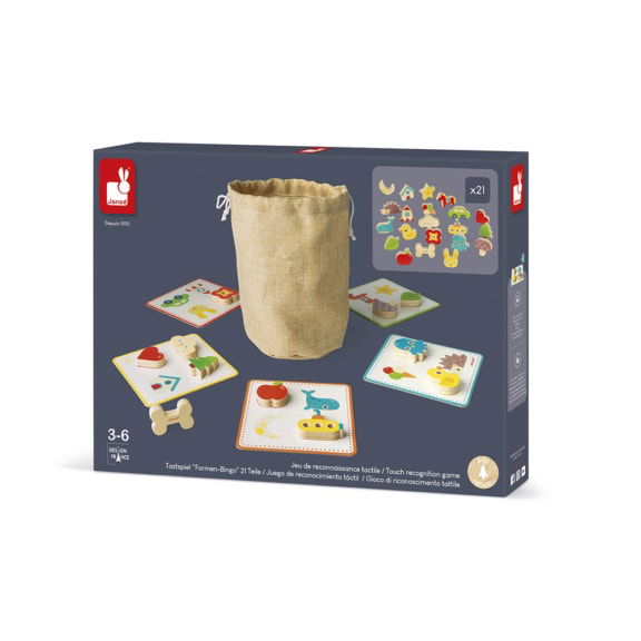 Janod ik leer - Voelen memory spel kinderspeelgoed duurzaam cadeau