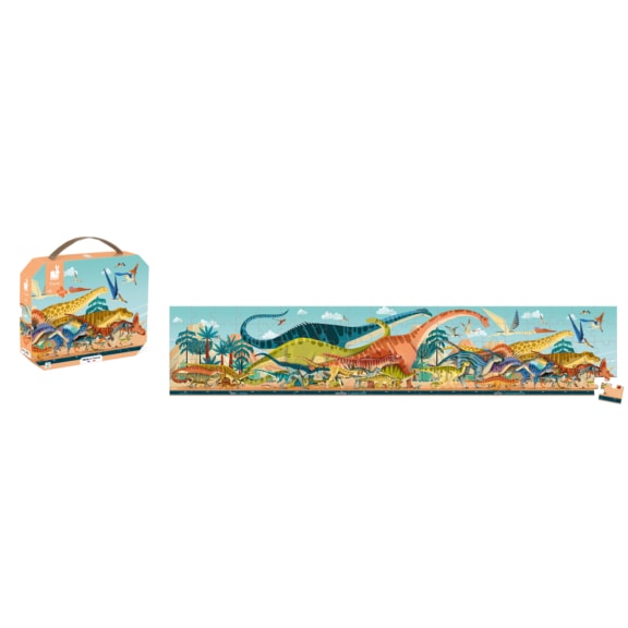 Janod - Dino  puzzel panorama dino's - Afbeelding 2