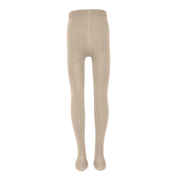 Ewers rib maillot beige gemeleerd katoen legging duurzame kinderkleding