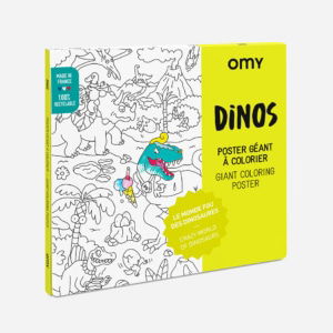 OMY XXL kleurposter dinosaurus prehistorie giant poster kleuren tekenen knutselen kunstwerk