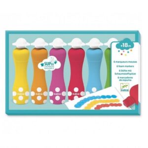 Djeco - 6 schuimmarkers