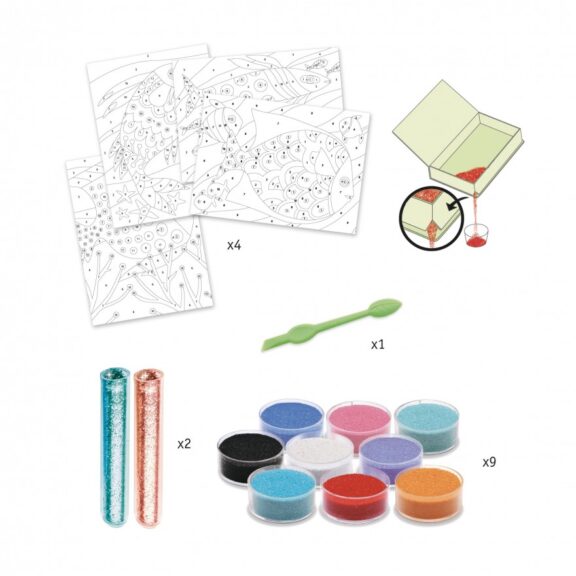 Djeco - Gekleurd zand regenboog vissen - Afbeelding 3