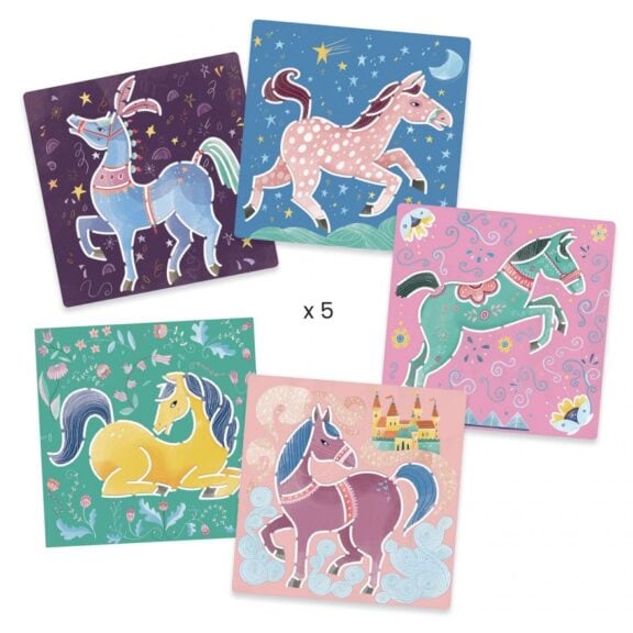 Djeco - Sjablonen paarden - Afbeelding 2