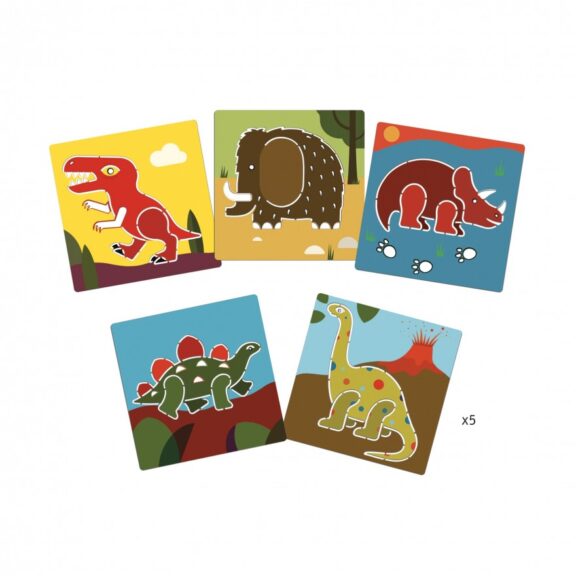 Djeco - Sjablonen Dino's - Afbeelding 3